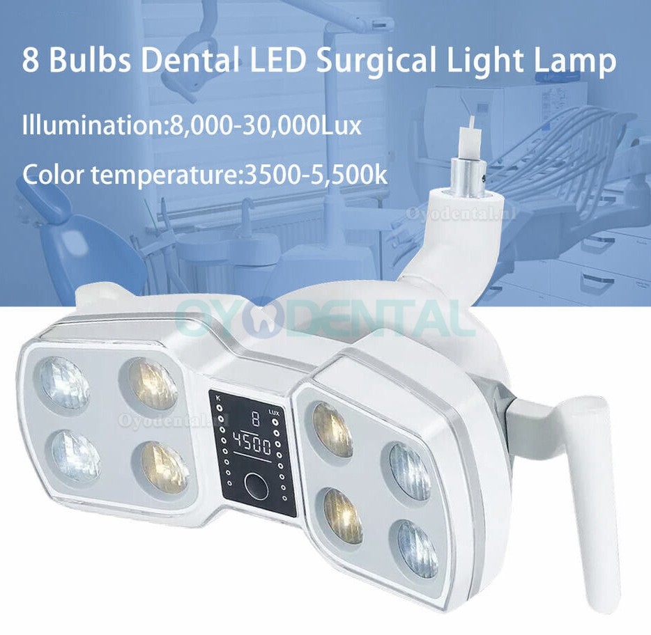 Tandheelkundige LED Schaduwloze OperatingLight Inductielamp 8 Lampen Chirurgische Lamp KY-P126